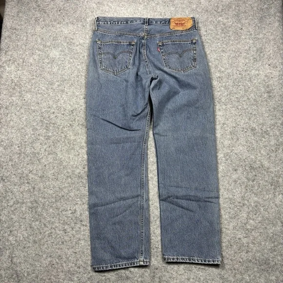 Vintage Levis 501 Orginal Button Fly Denim Mens 36x30 Blue 1992 90s Y2K Retro